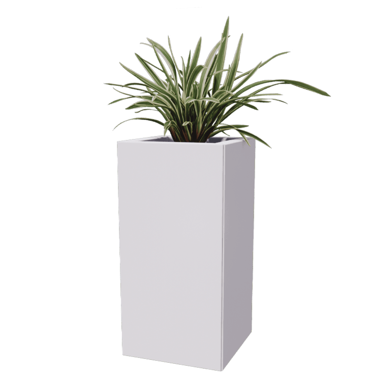 Floreira em aço - Quadrado - 30 x 30 cm