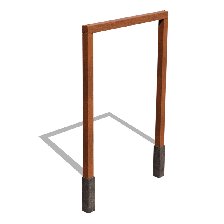 Pérgola em aço corten - Reta - 200 x 230 cm