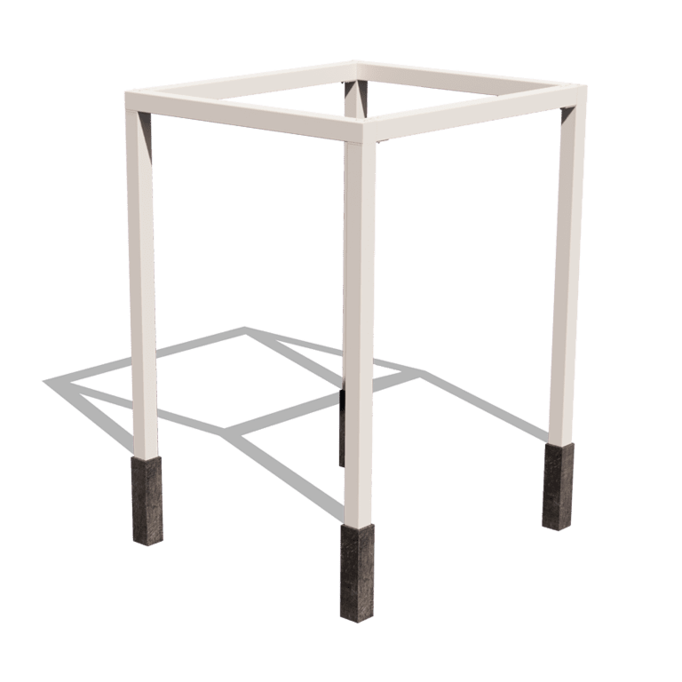 Pérgola em aço - Quadrado - 224 x 200 x 230 cm