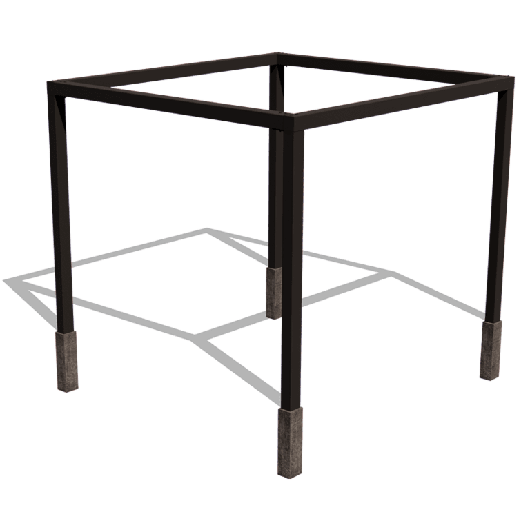 Pérgola em aço - Quadrado - 324 x 300 x 230 cm
