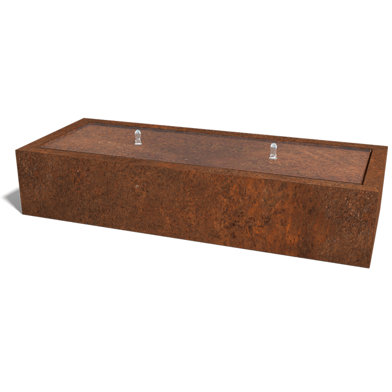 Fonte em aço corten - Lyra - 200 x 80 x 40 cm