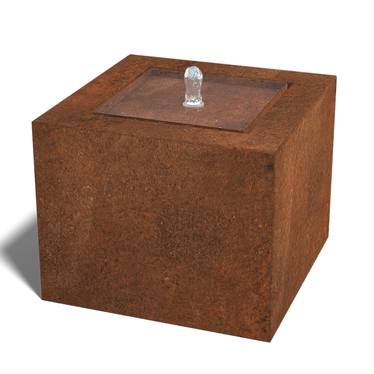 Fonte em aço corten - Lyra - 50 x 50 x 40 cm