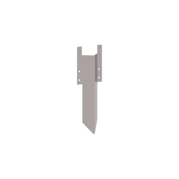 Estaca de fixação em aço galvanizado - Altura da bordadura 12 / 15 cm