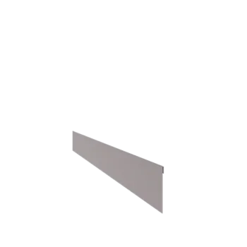 Bordadura em aço galvanizado - Achatada - Altura 13 cm - 150 cm