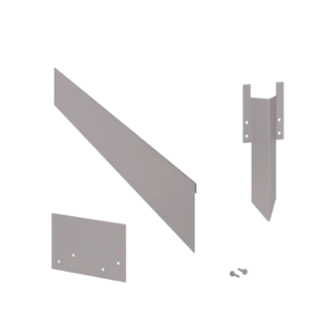 Bordadura em aço galvanizado - Achatada - Altura 13 cm - Conjunto completo 15 metro