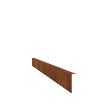 Bordadura em aço corten - Fixa - Altura 12 cm - 240 cm