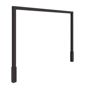 Pérgola em aço - Reta - 400 x 230 cm - Outra cor RAL - Com base de betão