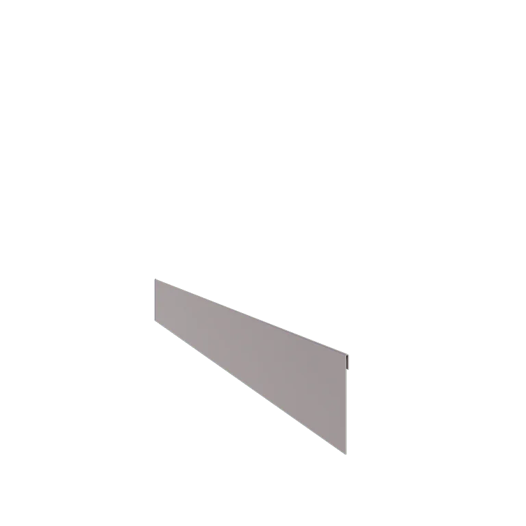 Bordadura em aço galvanizado - Achatada - Altura 13 cm - 240 cm