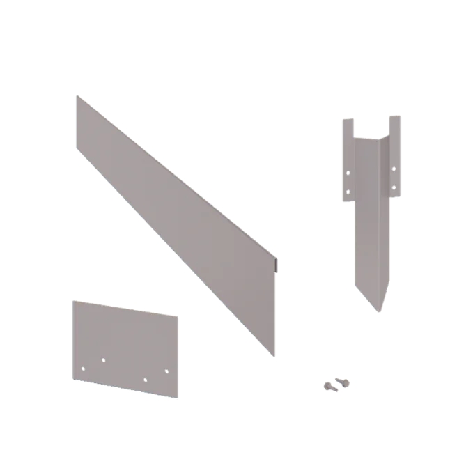 Bordadura em aço galvanizado - Achatada - Altura 13 cm - Conjunto completo 24 metro
