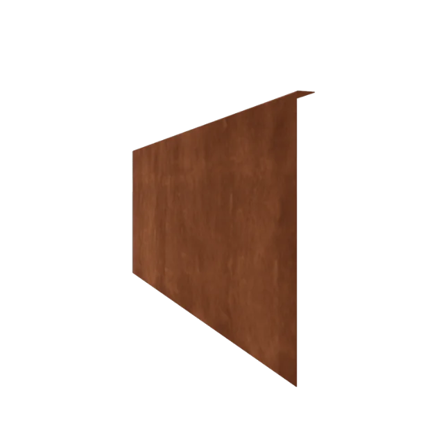 Bordadura em aço corten - Fixa - Altura 45 cm - 150 cm