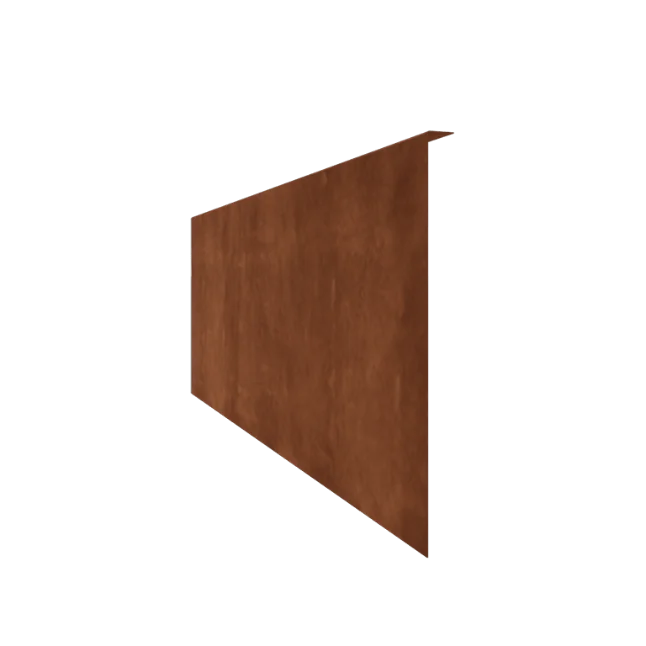 Bordadura em aço corten - Fixa - Altura 45 cm - 240 cm
