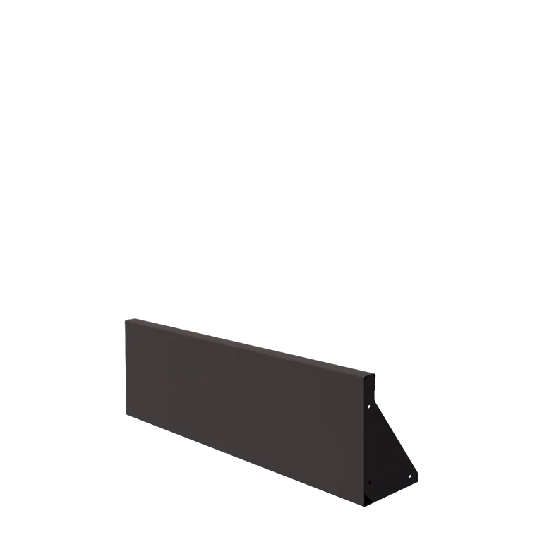 Muro de contenção em aço - Reto - 100 x 30 cm - RAL7016 fosco (cinzento antracite)