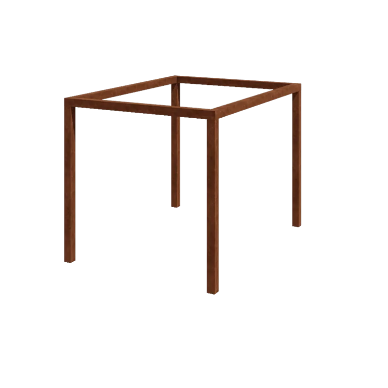 Pérgola em aço corten - Retângulo - 324 x 250 x 230 cm - Sem base de betão