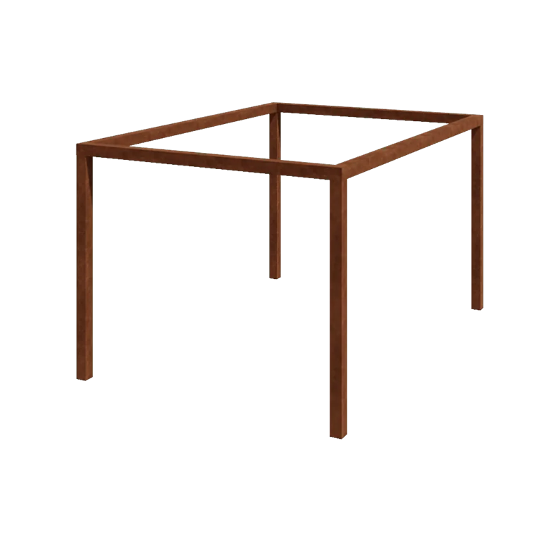 Pérgola em aço corten - Retângulo - 424 x 300 x 230 cm - Sem base de betão