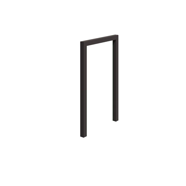 Pérgola em aço - Reta - 150 x 230 cm - RAL7016 fosco (cinzento antracite) - Sem base de betão