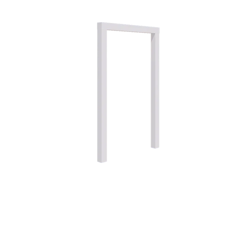 Pérgola em aço - Reta - 150 x 230 cm - RAL9010 fosco (branco) - Sem base de betão