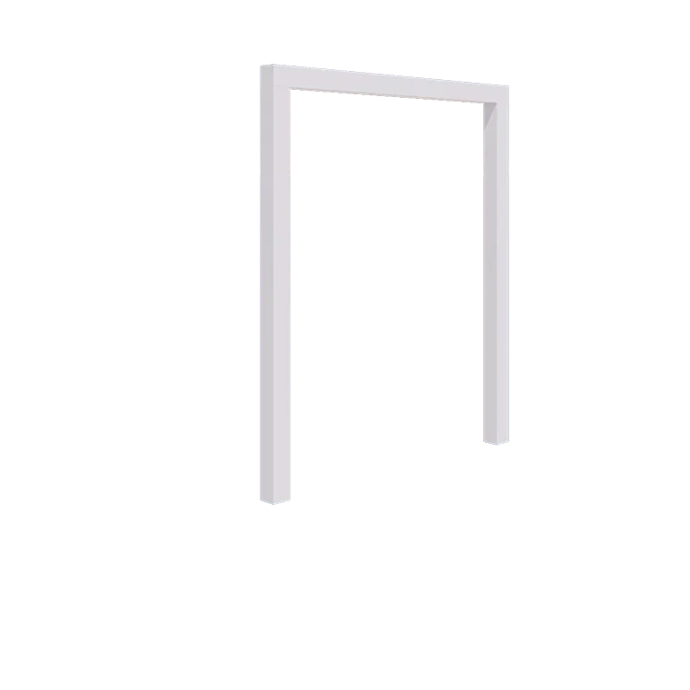Pérgola em aço - Reta - 200 x 230 cm - RAL9010 fosco (branco) - Sem base de betão