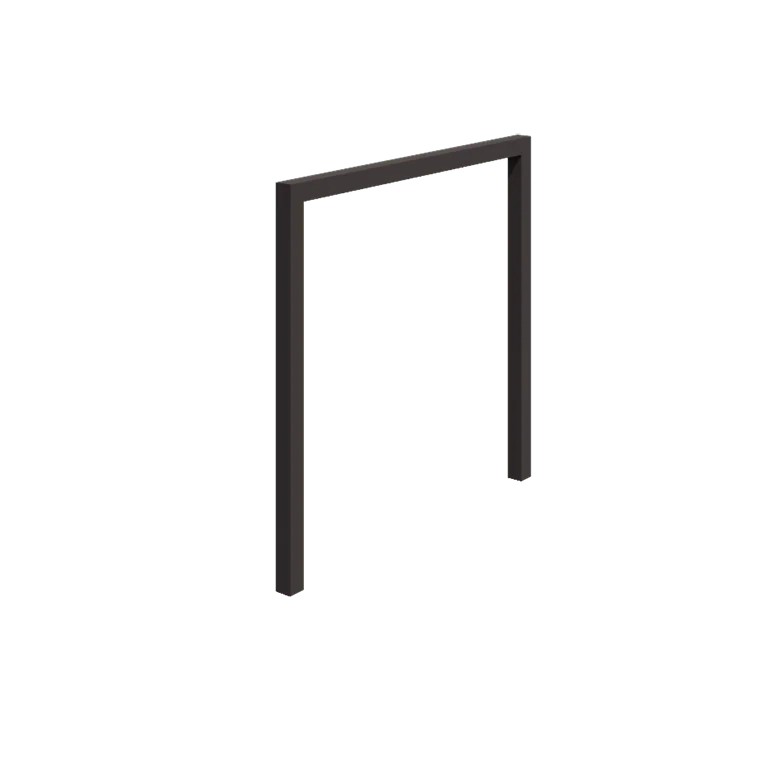 Pérgola em aço - Reta - 250 x 230 cm - RAL7016 fosco (cinzento antracite) - Sem base de betão