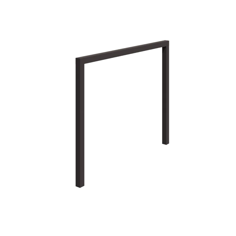 Pérgola em aço - Reta - 300 x 230 cm - RAL7016 fosco (cinzento antracite) - Sem base de betão