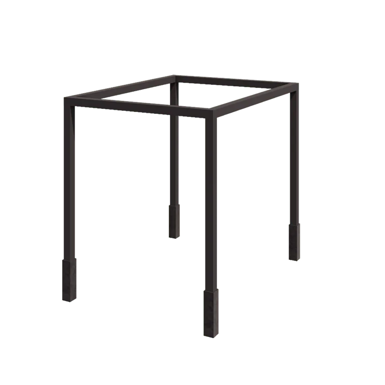 Pérgola em aço - Retângulo - 324 x 250 x 230 cm - RAL7016 fosco (cinzento antracite) - Com base de betão