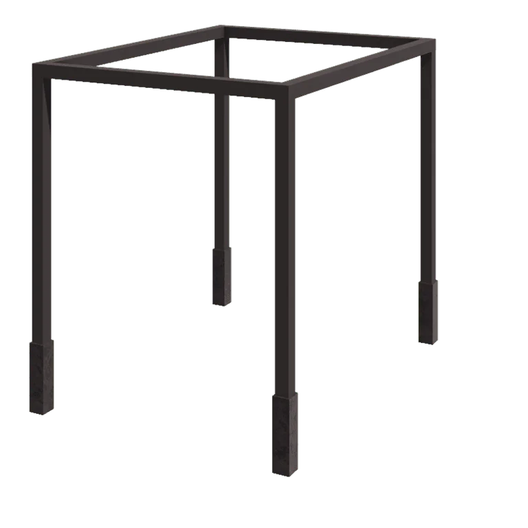 Pérgola em aço - Quadrado - 324 x 300 x 230 cm - Outra cor RAL - Com base de betão