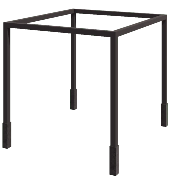 Pérgola em aço - Quadrado - 324 x 250 x 230 cm - Outra cor RAL - Com base de betão
