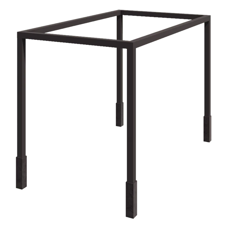 Pérgola em aço - Quadrado - 424 x 250 x 230 cm - Outra cor RAL - Com base de betão