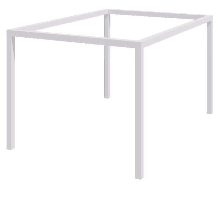 Pérgola em aço - Retângulo - 424 x 300 x 230 cm - RAL9010 fosco (branco) - Sem base de betão