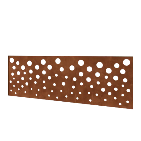 Vedação em aço corten H - Painel B - 180 x 63,3 cm