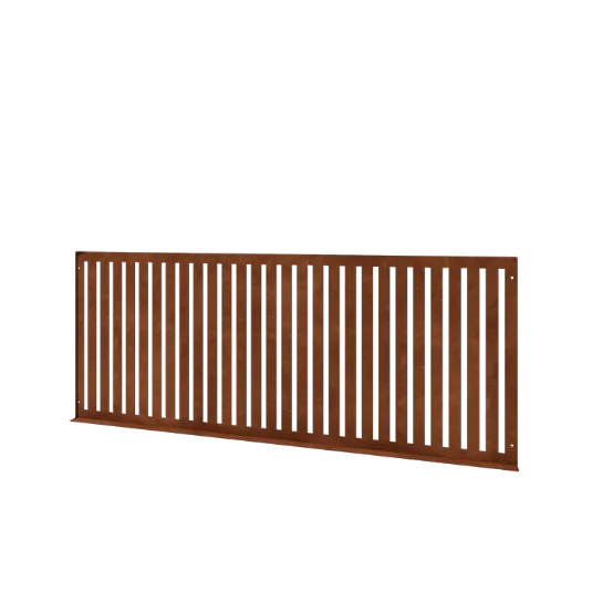 Vedação decorativa em aço corten S - Painel - 149 x 3 x 60 cm