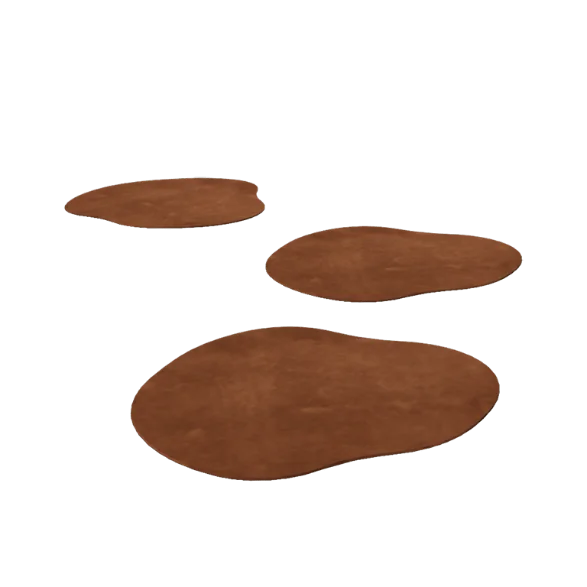 Pedra de pisar em aço corten - Orgânico - 50 x 50 cm