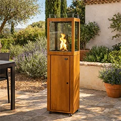 Aquecedores de exterior a pellets para um calor acolhedor no terraço